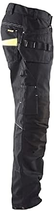 Blaklader 14961330 Service Shorts mit Nageltaschen, Schwarz/Gelb, grootte C158