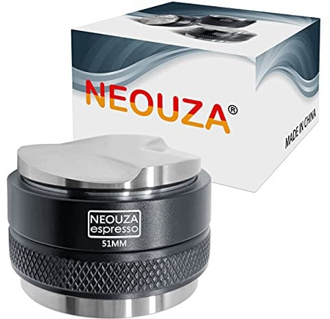 NEOUZA 51mm Coffee Distributor & Tamper 2 in 1 Double Head Coffee Leveller Fits 51mm Delonghi Breville Strainer Adjustable