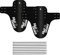 jiyuan 2 Stücke Mud Guard vorne Oder Hinten Kompatibel, Downhill Schutzbleche, MTB Carbon Mud Guard, für Blockieren von Schlamm auf Fahrrädern und Mountainbikes, Sauber Halten