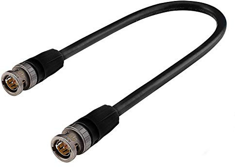 Sommer Cable 1,5m 12G 6G SDI UHD BNC Video-Kabel HD-SDI (HDTV) SC-Vector 0.8/3.7 1x 0,80 mm² Videokabel BNC-Stecker NEUTRIK rearTWIST - VTGX-0150-SW-SW
