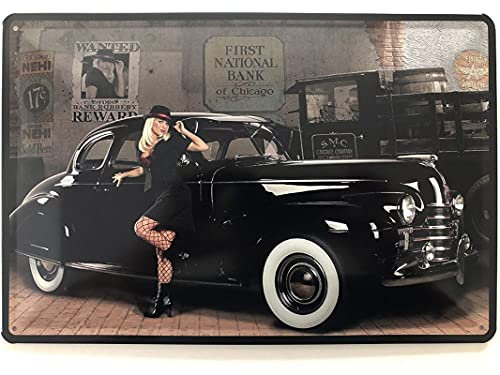Metall Schild 20x30cm sexy Oldtimer Garage Auto Car pin up Sprüche Blechschild
