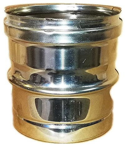 Aflex raccordo per stufa a legna - camino adattatore da tubo nero a tubo inox (160mm)
