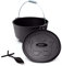 BBQ-Nerd Dutch Oven Starter 3,1L mit Füßen - bereits eingebrannt - preseasoned - Gusseisen Feuertopf, Bräter mit Deckel inkl. Deckelheber - Feuerfester Grill & Camping Kochtopf, Grilltopf