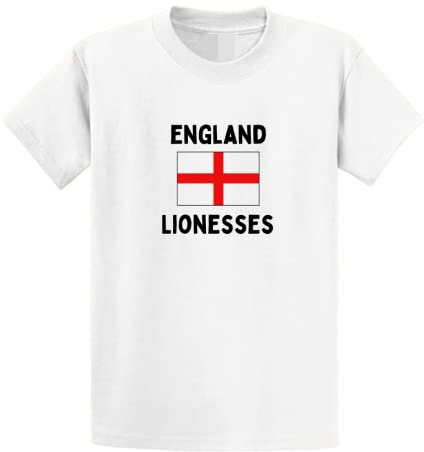 Second Ave Baby/Children's England Lionesses Football Euro World Cup White T Shirt Top Kit