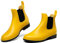 DREAM PAIRS Stivali da Pioggia Donna Chelsea Wellington Rain Boots Impermeabili Stivaletti Elastico Outdoor Ankle Boot,Size 38,Giallo,SDRB2201W-E