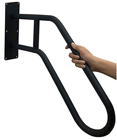 WJIHUYU Wall Mounted Handrails, Outdoor Steps U-Shaped Metal Handrail for 1-3 Steps Stairs Indoor Outdoor Hand Railing for Residential Buildings Commercial Office Buildings