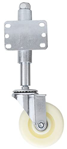 10,2 cm Federbelastete Torrolle, Strapazierfähige Gefederte Lenkrolle, Nylon Torrad mit 440 lbs Tragfähigkeit