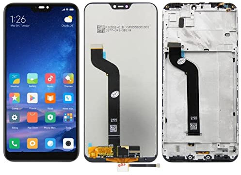 SHOWGOOD 5.8 pulgadas LCD para Xiaomi Mi A2 Lite pantalla LCD táctil reemplazo para Xiaomi Redmi 6pro pantalla con marco M1805D1SG (blanco sin marco)