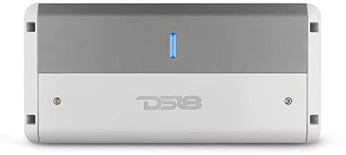 DS18 NXL-M4 Marine Amplifier Full Range 4-Channel Class D Digital IPX5 Marine Grade Amp 1800W Total Peak - Weatherproof Amp - Great for Boats, Motorsports, Motorcycles, and All Elements Applications