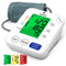 PANACARE Vollautomatisch Oberarm Blutdruckmessgeräte, 3-Farbiges Großes Display mit Hintergrundbeleuchtung, BP-Maschinenmessgerät Oberarmumfänge von 22-42 cm, automatische Blutdruckmonitor (White)