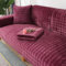 WYJHNL Sofabezug/Sofahusse, Sofabezüge/Schonbezüfe Super Weicher Flanell Dick Warm überwürfe/Sofaschoner Bequemer Plüsch rutschfest Decke Möbelschutz Für Wohnzimmer 70 * 150cm Claret