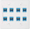 Wlauqueta Ethernet Wall Plate 8 Port - Double Cat6 RJ45 Network Cable Front Plate Socket Socket - Blue