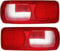 2 x Rücklichtglas Rückleuchtenglas Lichtscheibe Glas Rückleuchten Heckleuchten für DAF XF,DAF CF,DAF LF Anhänger LKW E-MARK Rot Weiß