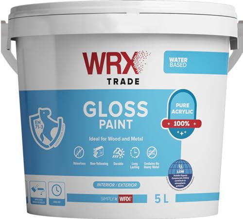 WRX Trade Gloss Paint - Water Based - Brilliant White (5lt.)