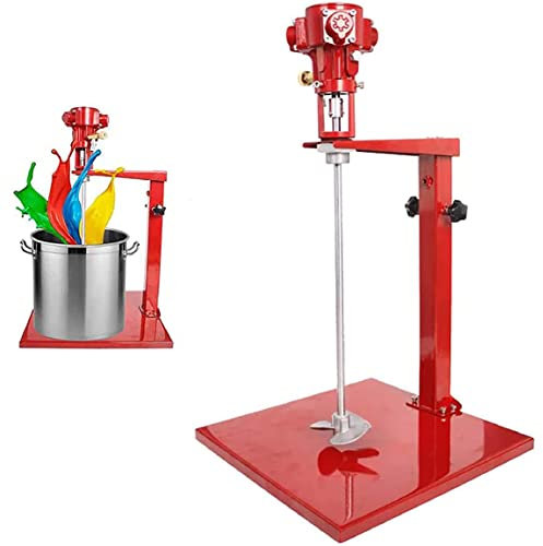 1/8Ps 5 Gallonen Pneumatischer Farbmischer Mit StÄnder, Automatischem HubrÜhrer,TintenmischrÜhrmaschine Zum Mischen Von Futter,Gips,Farbe,Zement,MÖrtel,Einstellbare Geschwindigkeit 1500r-2600r/Min