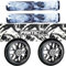 Fantic26 Stunt Scooter Ersatzteile Bundle Core Pro Soft 170mm Griffe mit Barends I F26 Spy7 110mm Abec11 Rollen I Griptape Swirl Schwarz/Weiß