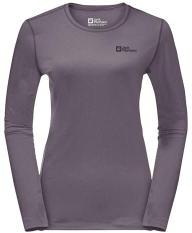 Jack Wolfskin Damen Sky Thermal L/S Wander-Shirt, Wild Blossom, M EU