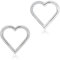 Lantine 16G Knorpel Ohrringe 316L Edelstahl + CZ Herz Ohrpiercing Scharnier Nahtlose Clicker Ohrring Helix Rook Daith Tragus Augenbraue Piercing Schmuck für Damen Herren 8mm