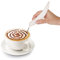 Penna decorativa per cappuccino e dolci bianca bianco Cottura,Tè e caffè