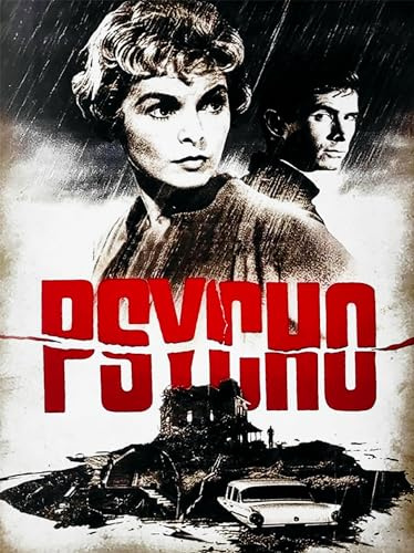 KUSTOM ART Dekoratives Poster für die Wand Serie Filme Prominente Psycho Kunstdruck auf beschichtetem Papier 42x30cm ohne Rahmen