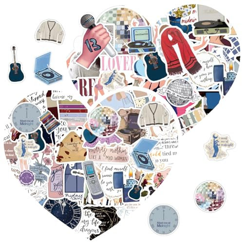 GWAWG 200 Pack Singer Stickers - Waterproof, Pop, Fashion Aesthetic Trendy Music Scrapbook Stickers for Laptop, Water Bottles, Book, Guitar, Suitcase, Skateboard