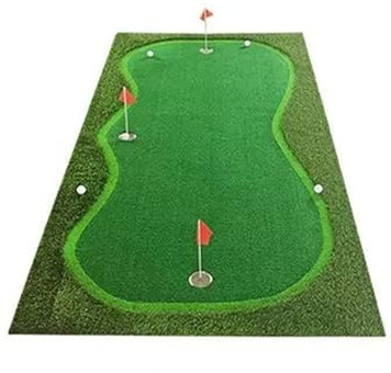 Practice Hitting Mat Casual Portable Golf Putting Green,Artificial Grass Men's Golf Practice Equipment Set,Roll Up Indoor And Outdoor Golf Precision Pro Swing Mat,Backyard Office Home Patio Practice B