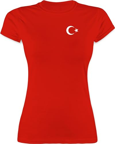 Shirtracer - Shirt Damen - Fußball EM WM - Wappen Türkei Logo | Turkey Türkiye