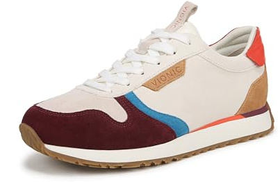 Vionic Monarch Women's Trainers with Arch Support Ivory Multi UK 4 Medium Fit