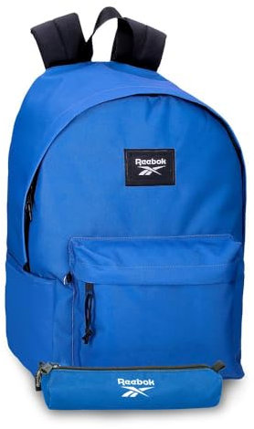 Reebok Brooklyn Mochila Escolar Azul 31,5x45x15 cms Poliéster 21,26L by Joumma Bags