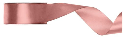 25 Meter Satinband Altrosa 38mm Band Dusty Rose Schleifenband Satin Dekoband Rosa Geschenkband Dekoband Pinke Schleife Altrosa