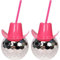 Lpitoy 2 Pcs Disco Ball Cups Pink Cowgirl Hat Mirror Party Cup 70s Cocktail Cup Wine Glass for 1970s Bar Dance Cowboy Bachelorette Party Supplies