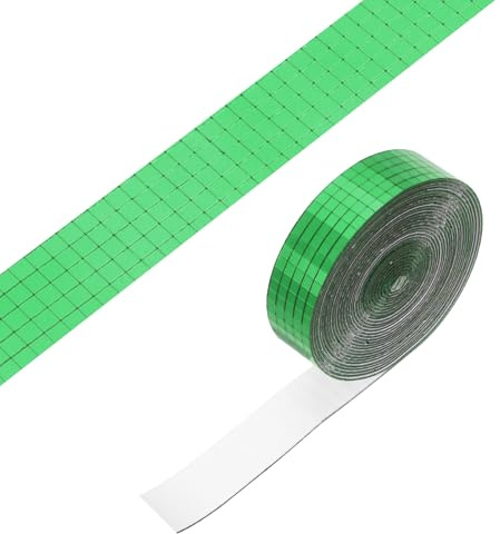 PATIKIL 5x5mm Self Adhesive Mirrors Mosaic Tiles, 5000 Pcs Square Mini Glass Mosaic Disco Tile Sticker for DIY Craft Disco Ball Party Decoration, Green