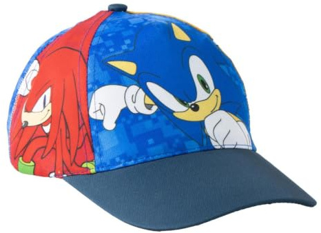 Sonic Verstellbare Kindermütze für Jungen und Mädchen – Sonic Cap mit gebogenem Schirm für Sommer, Park und Strand