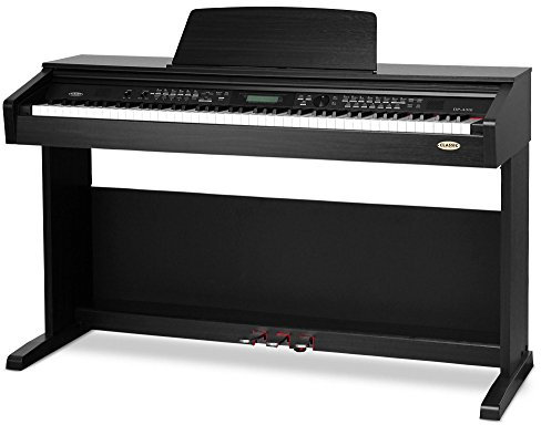 Classic Cantabile DP-A 310 SM 88-Tasten E-Piano - Digitalpiano mit Keyboard-Funktion/Begleitatomatik und Hammermechanik - 500 Sounds, Kopfhöreranschluss zum üben - USB Anschluss - Schwarz Matt