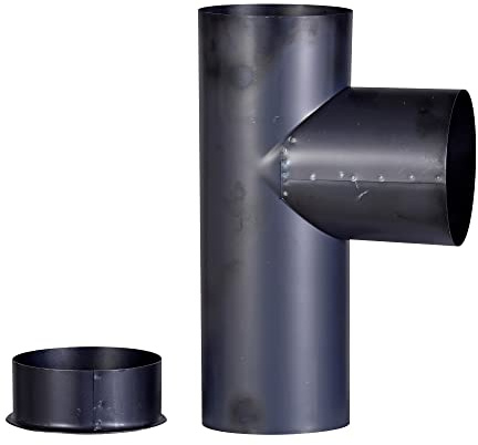 FIREFIX O130/K Blauglanzblech Ofenrohrkapsel/Wandfutterdeckel, ø 130 mm - für 0,6 mm Starke Ofenrohre, gebläut