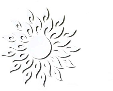 Omkuwl 3D Spiegel Oberfläche Wandaufkleber Sonne Flamme Feuer Blume Wohnkultur Fliese Spiegel Kunst Decals