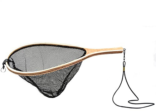 Cortland Line Fairplay Black Teardrop Wooden Fishing Net