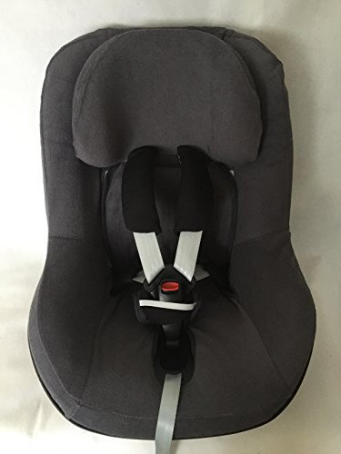 Sommerbezug Schonbezug Frottee von EKO passend für Maxi-cosi Pearl, Pearl Pro und 2wayPearl Frottee 100% Baumwolle dunkelgrau