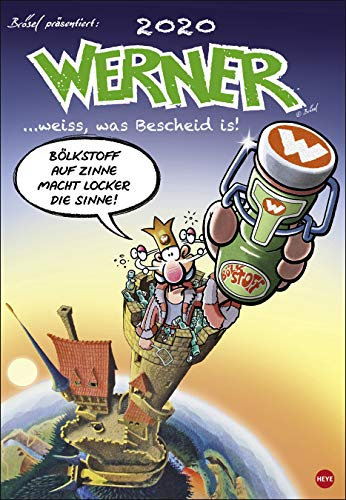 Werner - Perlen der Weisheit - Kalender 2020 - Rötger Feldmann - Brösel - Heye-Verlag - Wandkalender - 37 cm x 53,5 cm