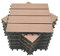 Mocosy 11pcs 1m² WPC Interlocking Decking Fliesen Garten, Terrasse, Balkon, Rasen Holz Kunststoff Composite Deck Bodenfliesen (Rotbraun)