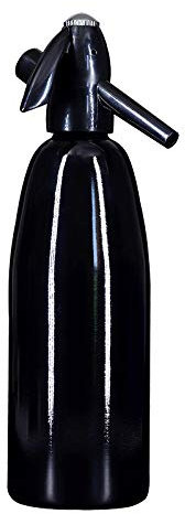 BoBoHome Soda Siphon 1.0L Hausgemachte Soda Dispenser Aluminium Soda Wasser Maschine Soda Maker-Schwarz