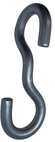 Twisted S Hook - 90 Degree Mid Bend T316 (A4) Marine Grade Stainless Steel (3 mm) - Pack Size : 2