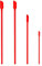 Mini Spatula Silicone Small for Makeup Spatula- Thin Jar Spatula ，for Thin Jar/Kitchen Bottles/Cosmetic Bottles (Red)