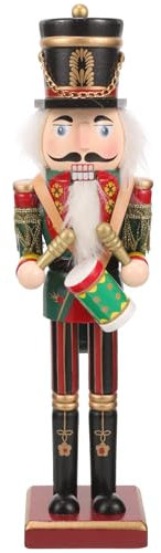PRETYZOOM Christmas Nutcracker Advent Calendar Wooden Nutcracker Soldier Figures Xmas Nutcracker Countdown Calendar Festive Holiday Decoration