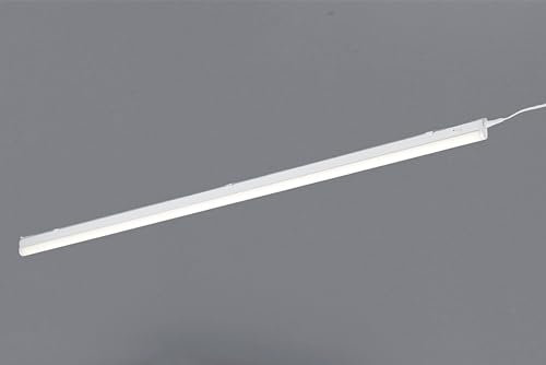 lightling Richard LED Unterbauleuchte Schrankleuchte Küchenleuchte, Einbauleuchte in Kunststoff weiß, Leuchtstreifen 104 cm, Kippschalter, 12 Watt