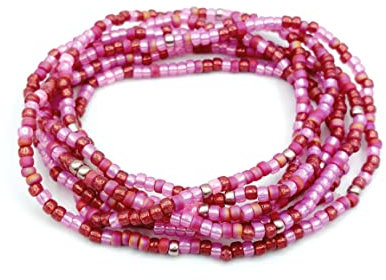 WICKELARMBAND Armband handgefertigt in Deutschland by Bau[m]werk Made in Germany pink rosa Bollywod