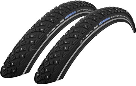 2X Schwalbe Marathon Winter Plus 55-559 Drahtreifen SmartGuard 26x2.15 Mantel