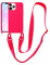 VooDirop Compatible with iPhone 11 Pro Max Case with Lanyard Crossbody iPhone Case with Strap Adjustable Shockproof Drop Protection Silicone Phone Cover for iPhone 11 Pro Max 6.5’’ Neon Pink