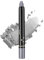 Jutqut Grau Glitzer Lidschatten Stift, Grey Schimmer Metallic Eyeliner Stick, Waterproof Long Lasting Eyeshadow Pencil, Perlglanz Cream Augenstift, Lazy Eyes Lidschattenstift, Augen Make up#02