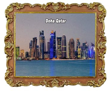 Doha Qatar Kühlschrankmagnet 3D Reise Souvenir Kühlschrank Dekoration Magnetischer Aufkleber Craft Collection